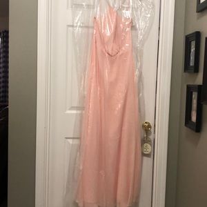 David’s bridal petal long dress